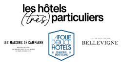 FOLIE DOUCE HOTELS CHAMONIX • LES MAISONS DE CAMPAGNE PARIS • HOTELS BELLEVIGNE BOURGOGNE ET ALSACE